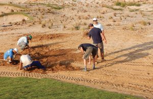 olympics-golf-crew-pulls-weeds-by-hand-082016